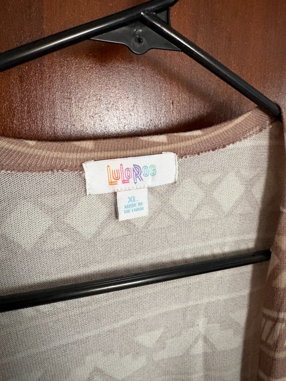 Lularoe Aztec-Patterned Cardigan, Size XL - Picture 3 of 5